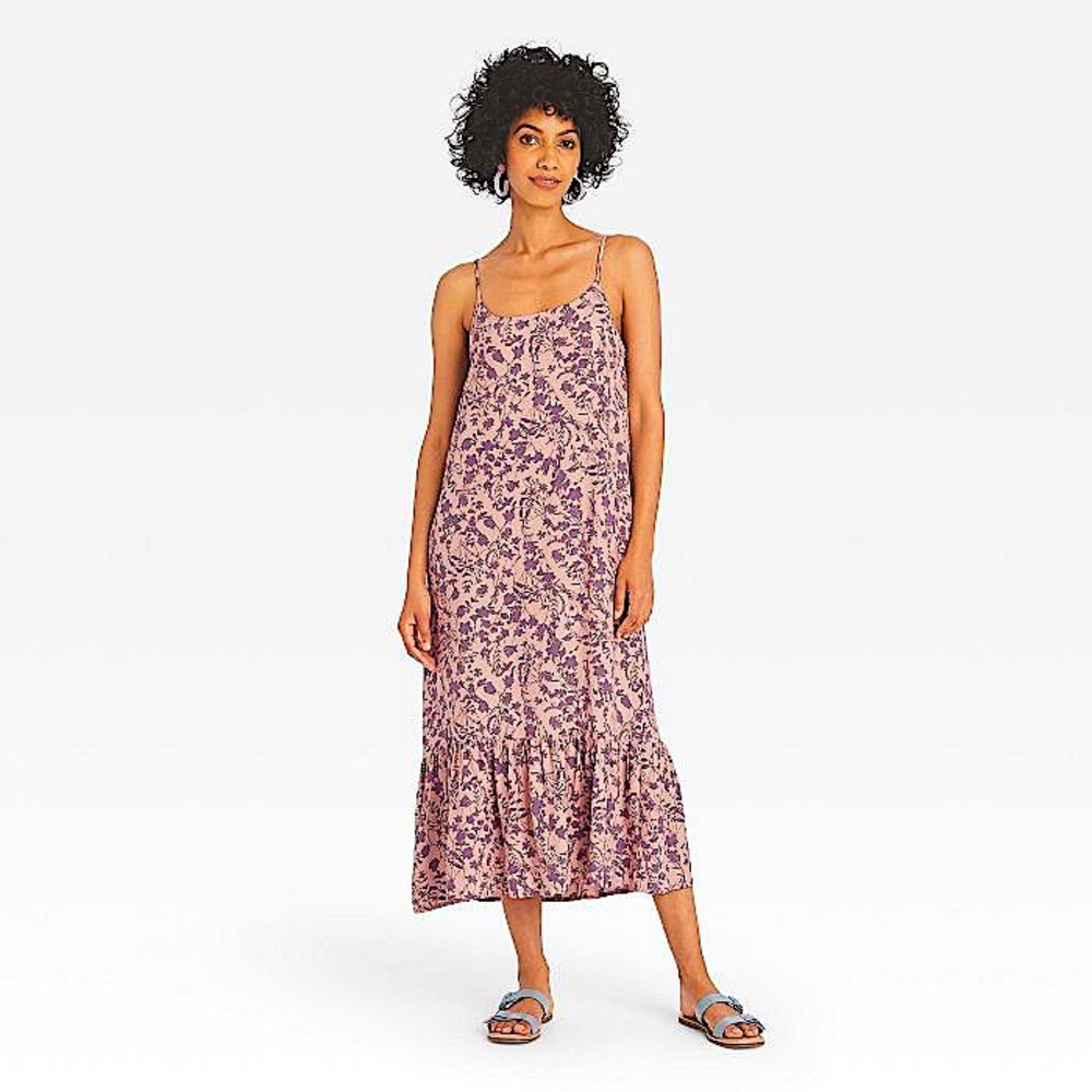 Women's Sleeveless Ruffle Hem Dress - A New Day NWT Size Small - Picture 1 of 5